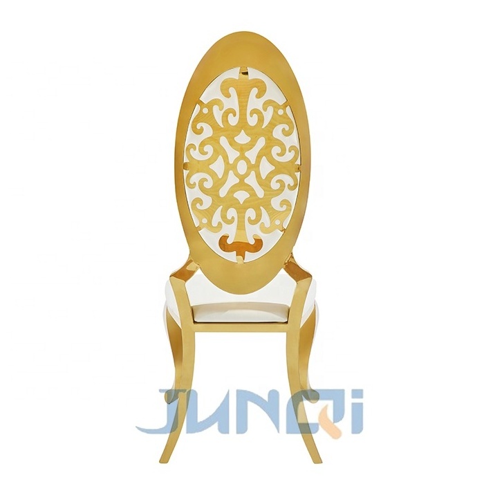 Special design cheap stainless steel dining chair modern luxury event wedding chair