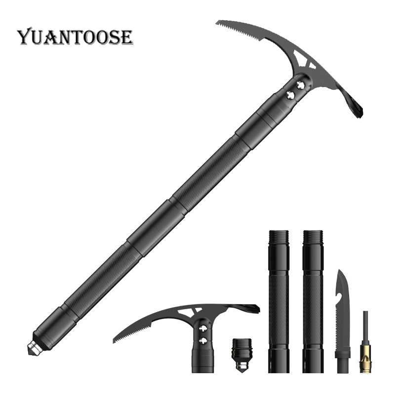 Multifunction Outdoor Stainless Steel Pick Head Camping Axe