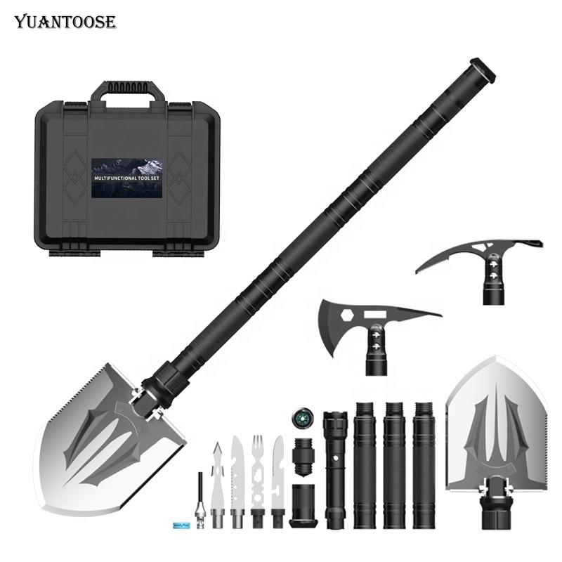 Multifunctional Shovel Tool Outdoor Survival Spade Axe Tactical Camping Folding Shovel Kits