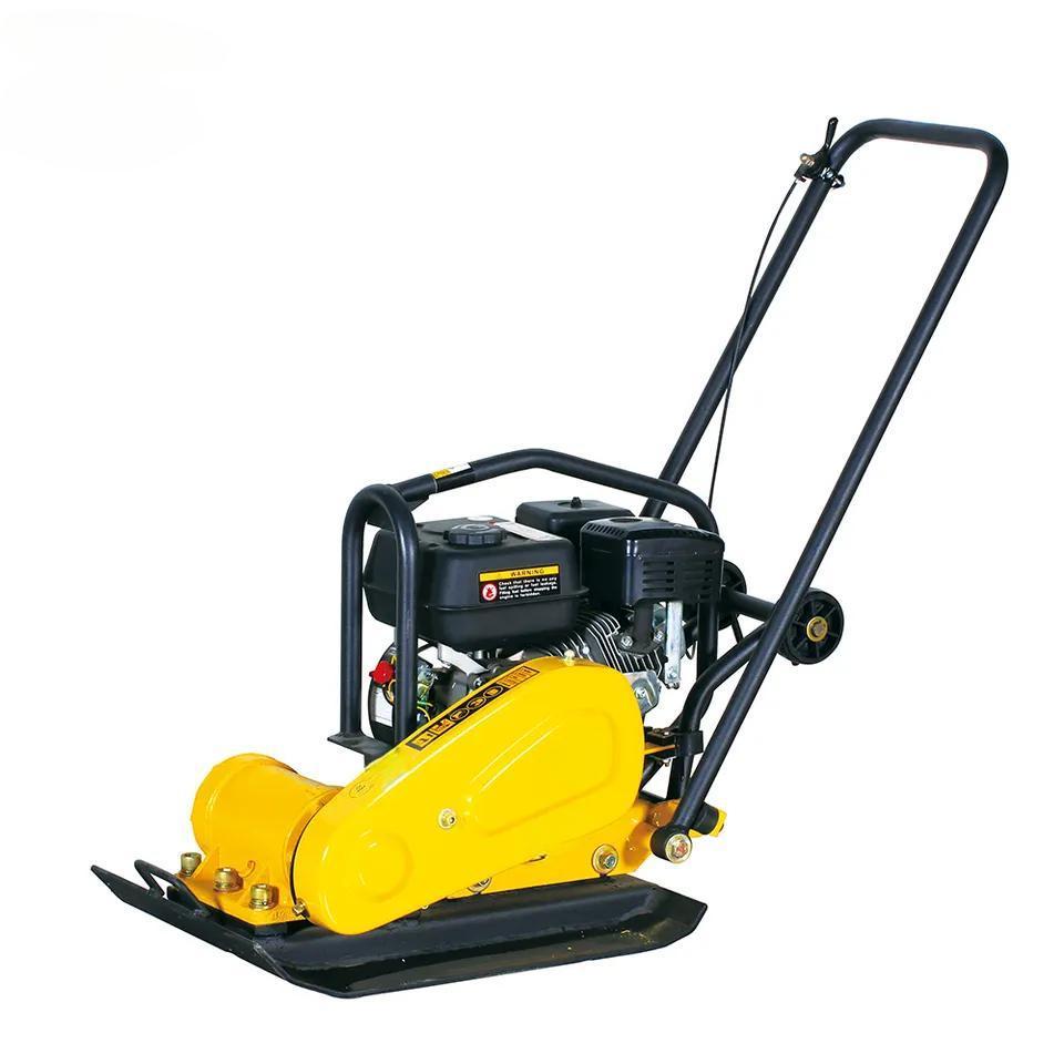 Best price JQ Portable Muffler Tamping Rammer Road 5.5HP gas or diesel engine 6HP Plate Compactor 90kg Best Selling China