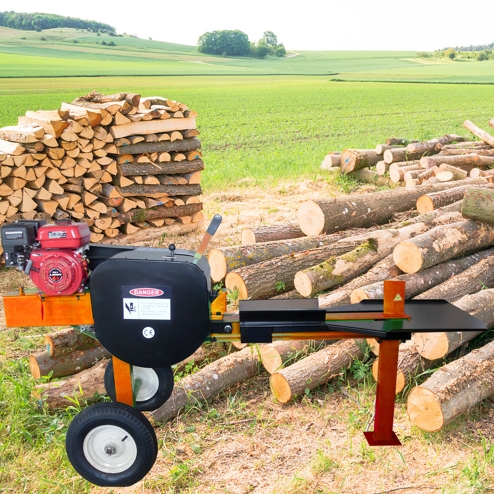 NEW JQ 7 tons wood splitter for sale motor Electric engine mini log splitter wood splitting machine for sale