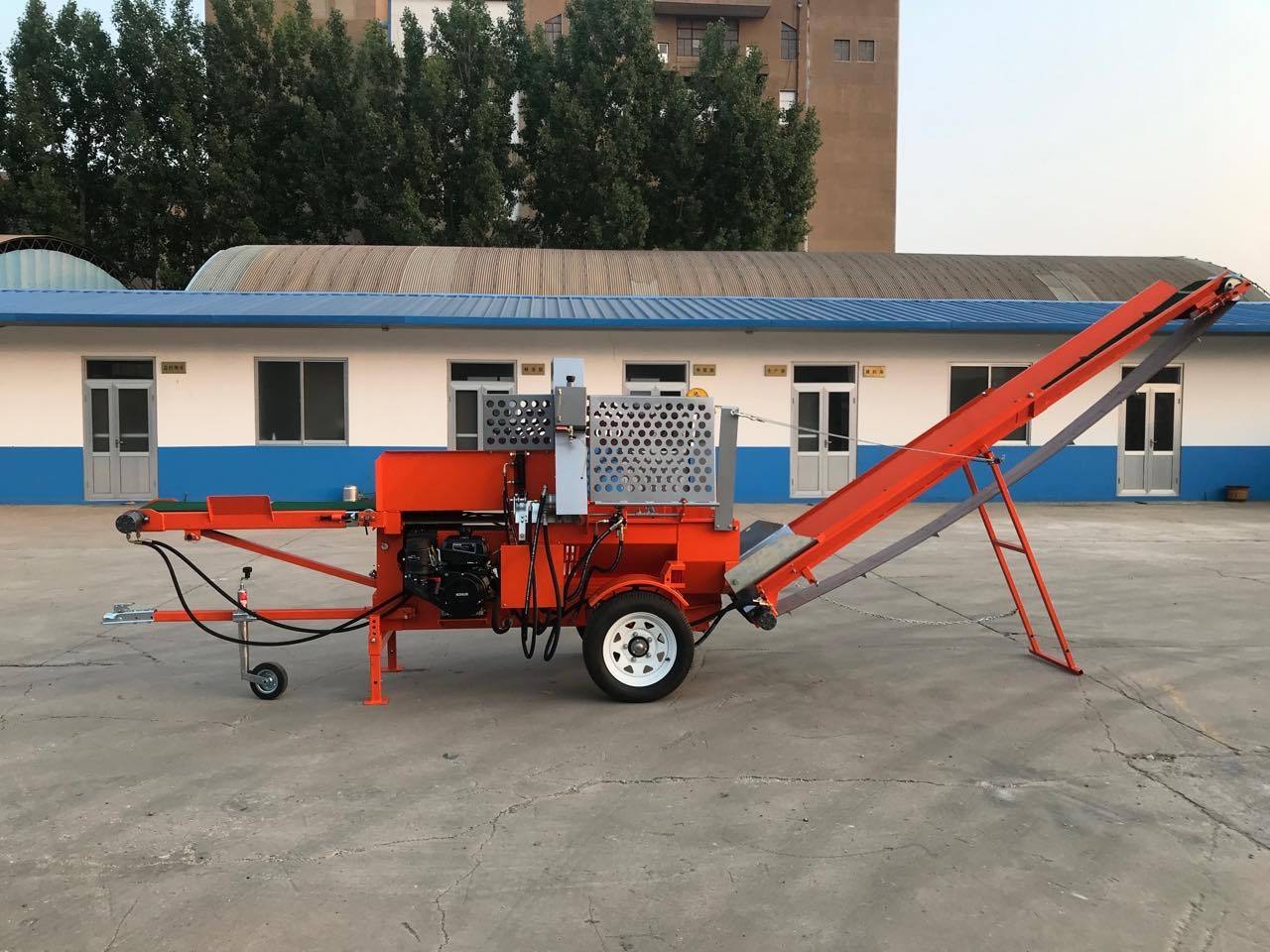 Hot Sale!!! JQ 20 tons firewood processor sale pto wood processor with saw and splitting machine for home use