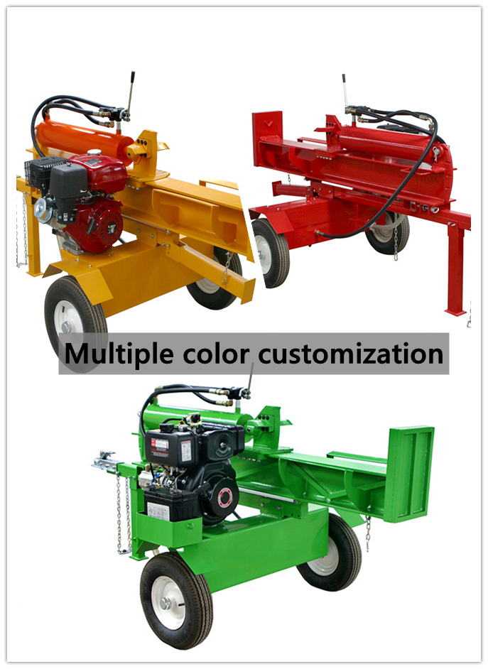 Hot sales JQ 40 tons petrol log splitters fire wood processor log splitting machine hydraulic pump sed pto log splitter for sale