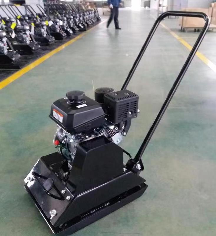 Best price JQ Portable Muffler Tamping Rammer Road 5.5HP gas or diesel engine 6HP Plate Compactor 90kg Best Selling China