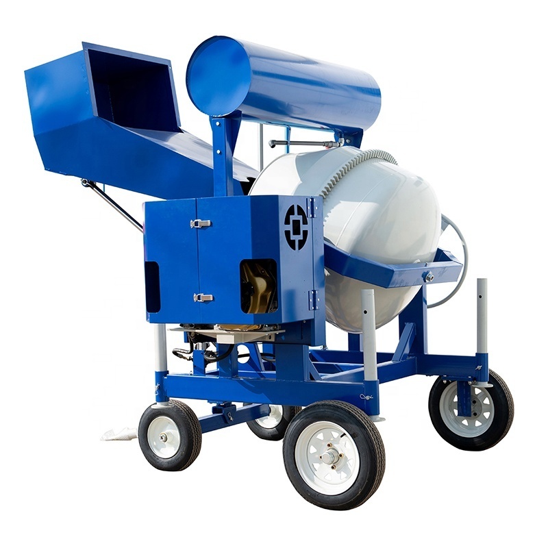 Low MOQ betonniere 500 litre moteur gazoil JQ CE approved concrete mixer portable 1200w cement concrete mixers for home use