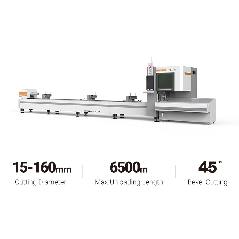 High Accuracy Pipe Laser Cutting 15-160mm Diameter Metal Tube Fiber Laser Cut Machine