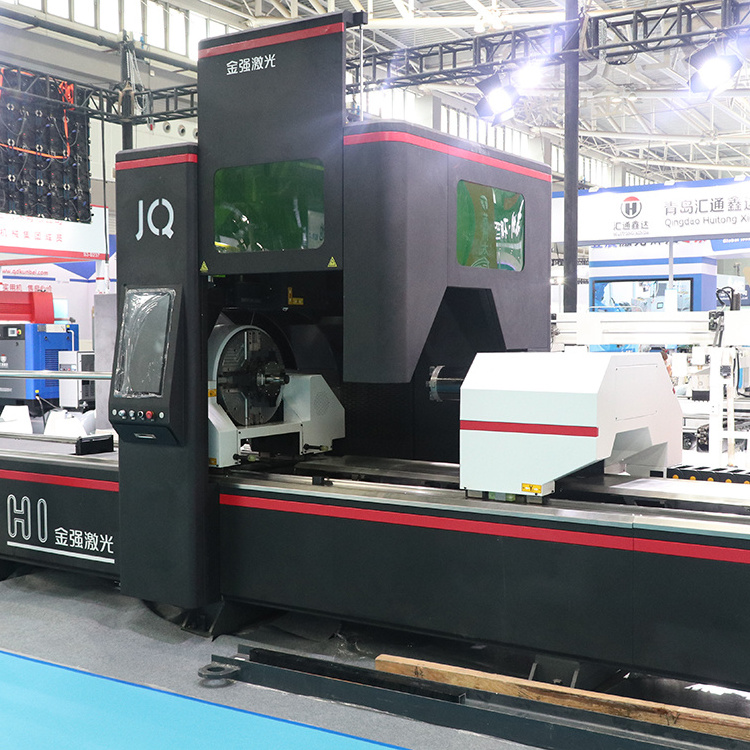 3 chuck tube laser cut pneumatic chucks Automatic Square/tube Pipe Fiber Laser Cutting Machine for pipes and profiles cutting