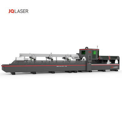 JQLASER 6000w Automatic Feeding Three Chuck Zero Tailings FiberLaser Cutting Mmachine For Metal Tubes