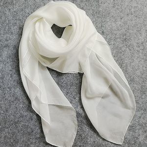 8mm habotai white silk scarves plain white silk scarfs for painting