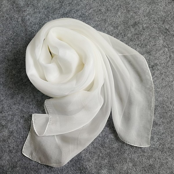 8mm habotai white silk scarves plain white silk scarfs for painting