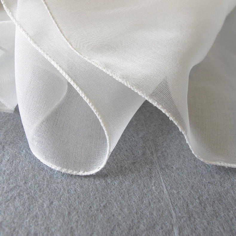 Pure Silk Scarf Plain White Silk Chiffon 100% Scarf for Painting White Silk Scarves For Dyeing