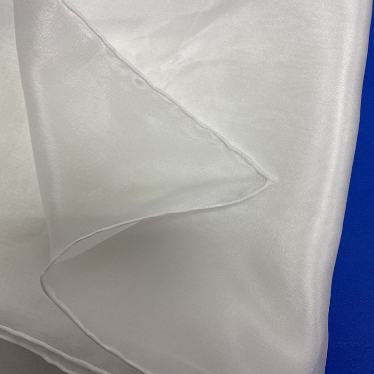 Undyed White 100% Silk Pongee 5mm Silk Scarf  180*40 For DIY Dyeing White Silk Chiffon Scarf