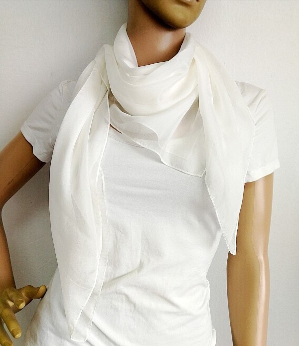 8mm habotai white silk scarves plain white silk scarfs for painting