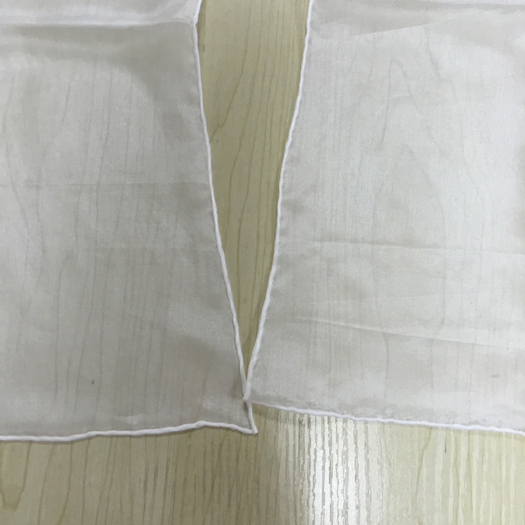 Chinese Women Blank Silk Habotai 5mm White Silk Scarves for Dyeing