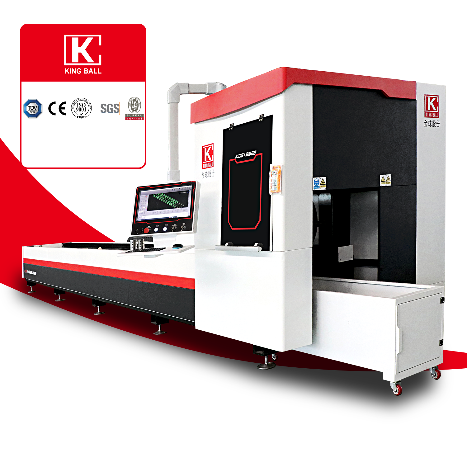 Laser Tube Cutting Machine Pipe Laser Cutter For Metal Steel Stainless Aluminum Carbon Iron