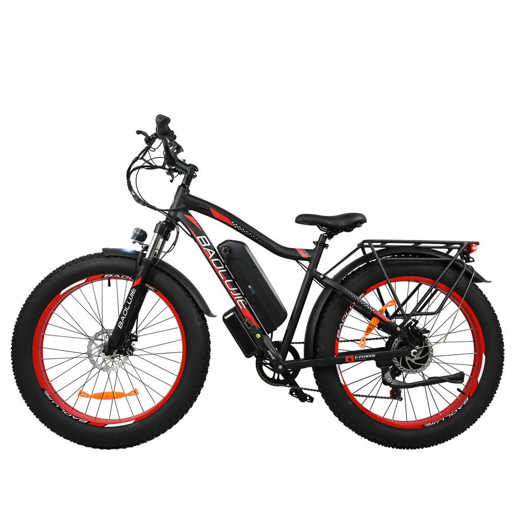 Europe stock 2619 model 26 inch fat tire SHIMANO 7-speed electric bike 48V 13AH 250W 500W 750W moutain e bike