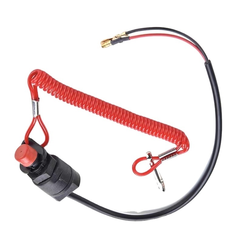 Kill  lanyard Stop Switch With Safety   outboard  motor parts   boat  engine