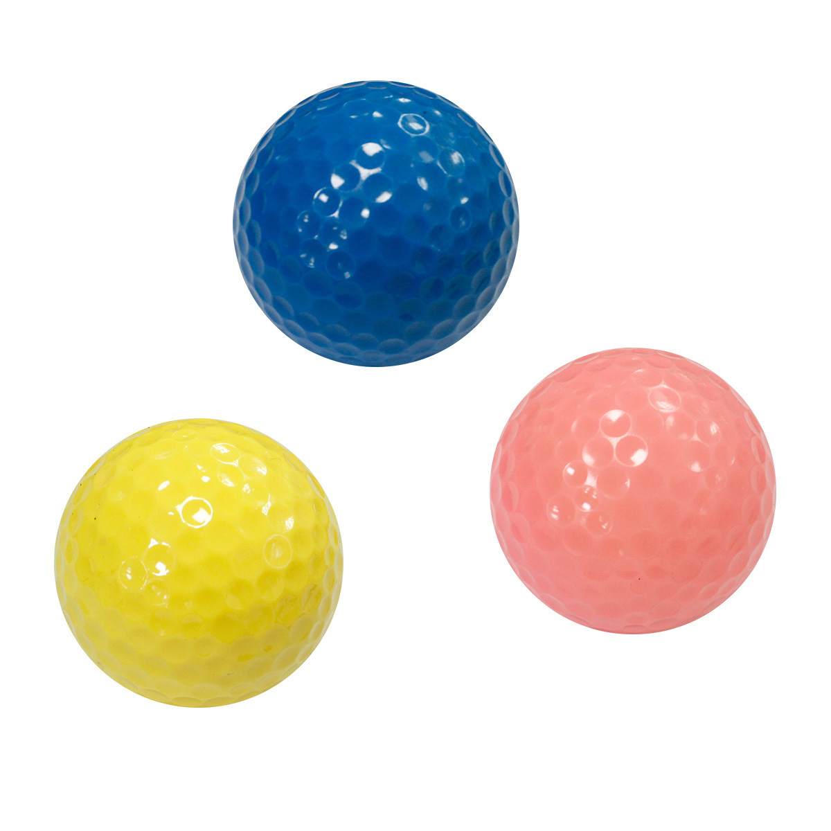 Bulk 2 Layer golfball crystal color high spin Surlyn golf balls