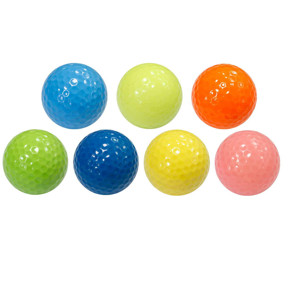 Bulk 2 Layer golfball crystal color high spin Surlyn golf balls