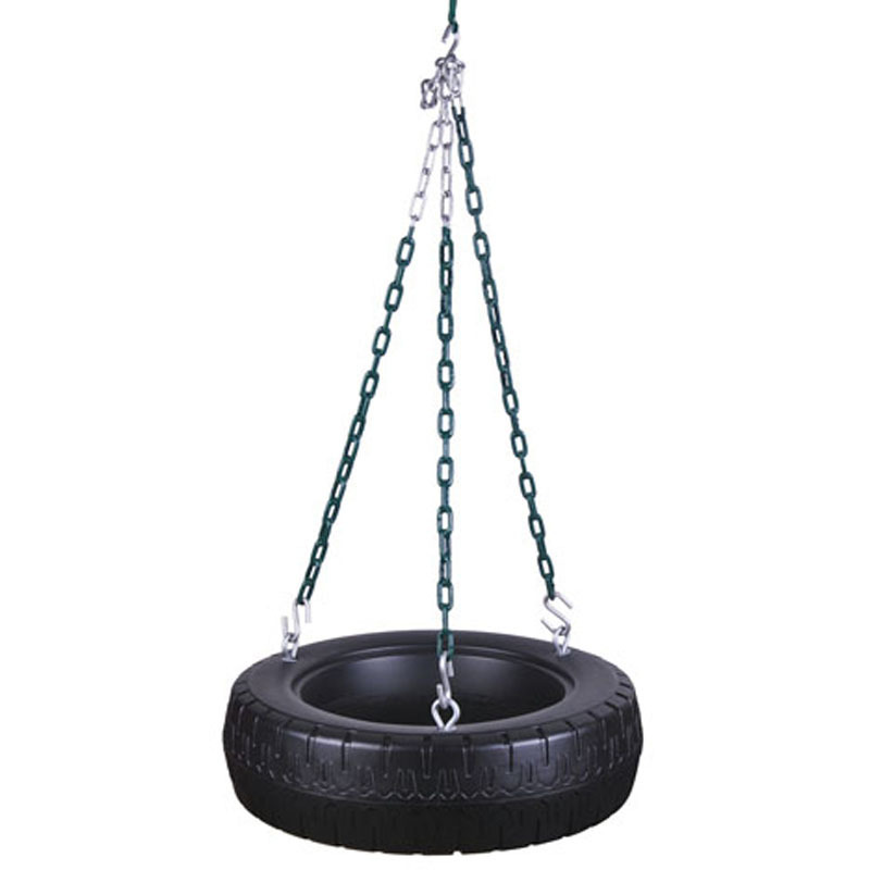 Kids Plastic Tyre swing with Hanging Rope Playground Accessories Toy