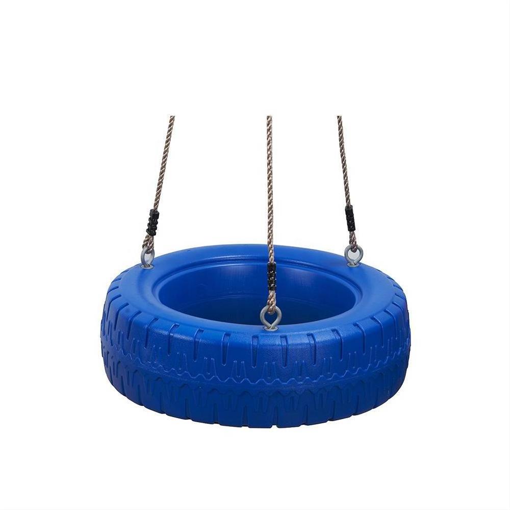 Kids Plastic Tyre swing with Hanging Rope Playground Accessories Toy