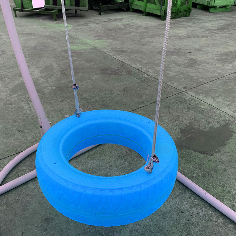 Kids Plastic Tyre swing with Hanging Rope Playground Accessories Toy