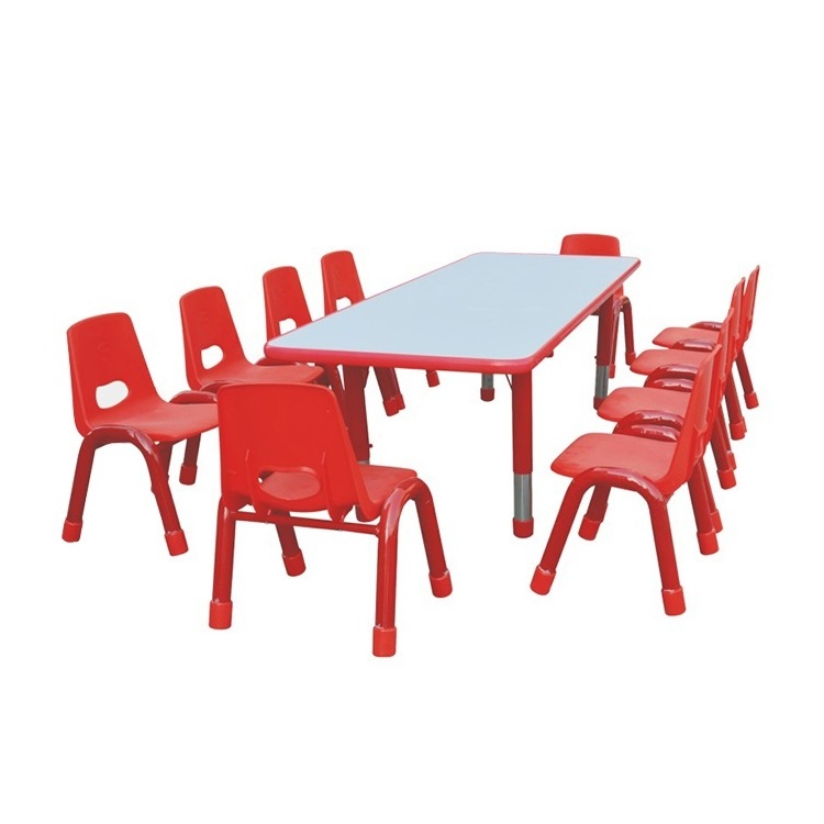 Children table and chair kindergarten daycare center furniture nursery preschool plastic children table chair