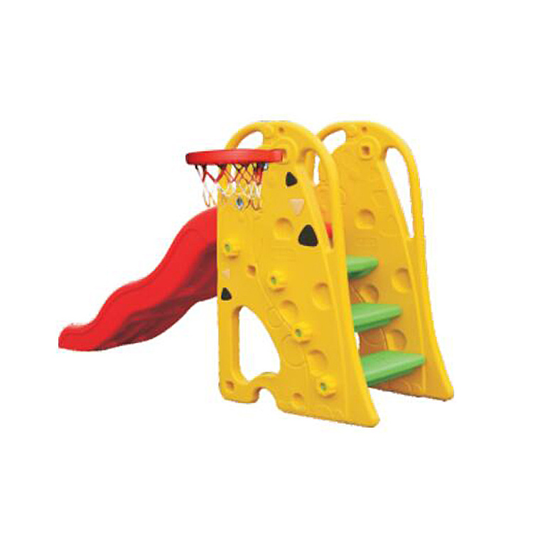 Baby Plastic castle slide and swing play set mini slide and swing