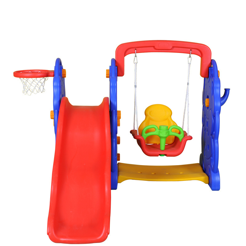 Plastic elephant slide with swing indoor slide for sale