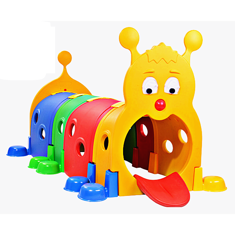 High Quality Kindergarten Funny Elf Plastic Tunnel Play Toy Amusement Park Game Children Indoor Playground Equipment for Sale