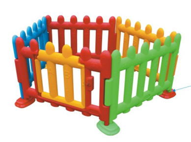 Colorful children foldable plastic square indoor with gate folding play yard large acrylic safety fence for baby kids' playpens