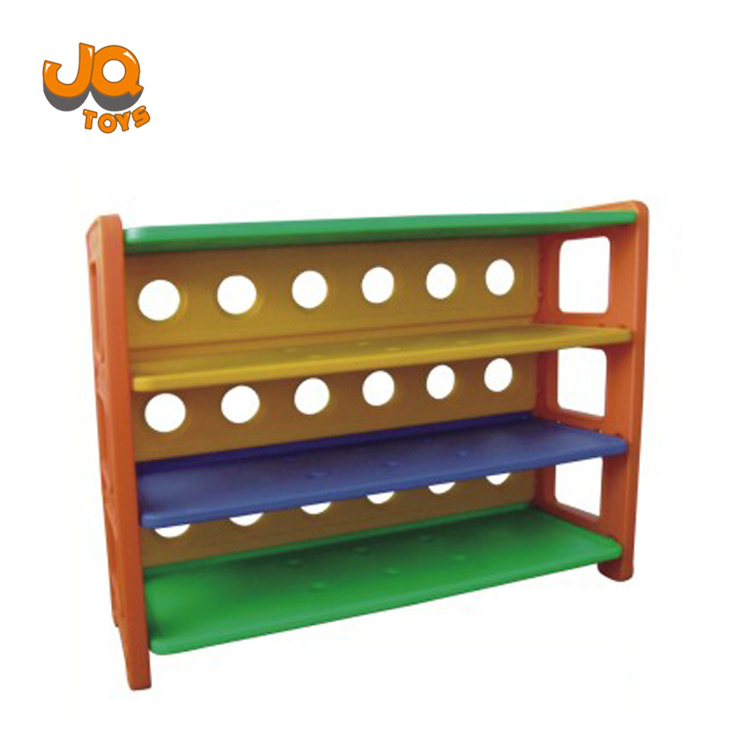 4 Layer Book Rack Movable Bookcases Kids Plastic Bookcase