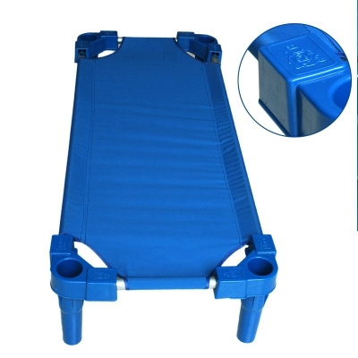 Kindergarten school furniture kids bed preschool plastic stackable bed cheap bed for wholesale