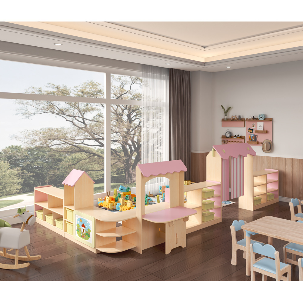 Wholesale Wooden Furniture Sets for Kindergarten and Daycare Custom Nursery Classroom Furniture for Kids