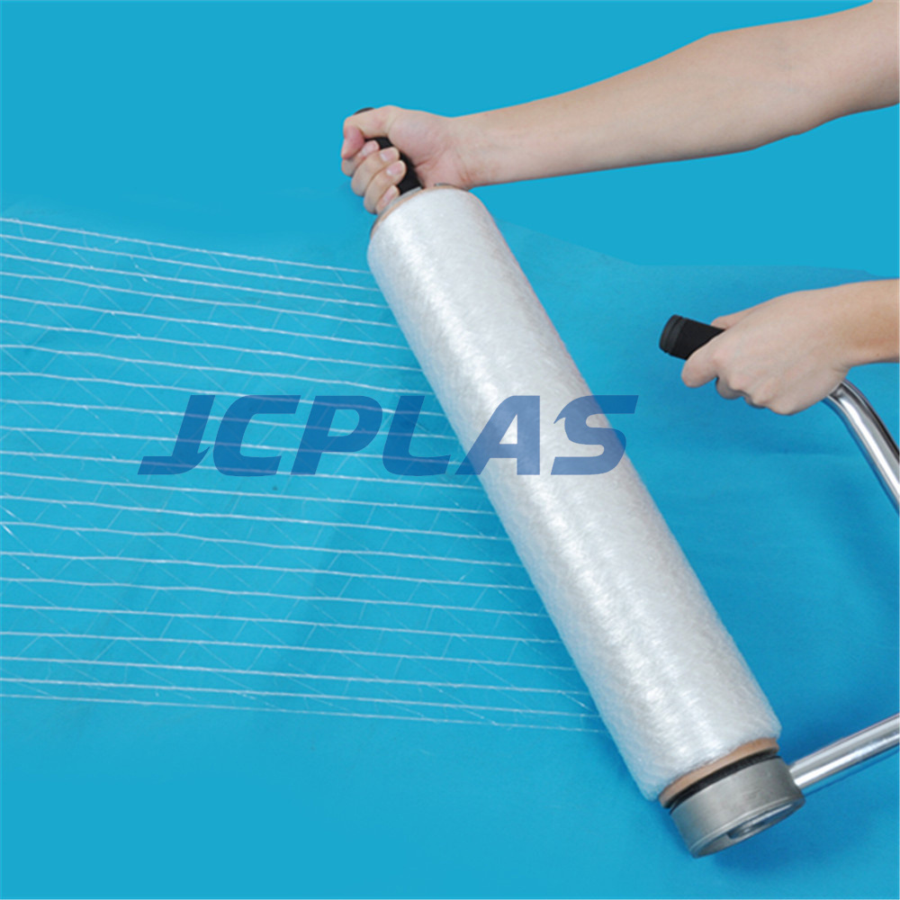 Elastic guaranteed Pallet wrapping net (HDPE) Flex Net White Color High Stretch fresh goods Palletizing Wrapping Net