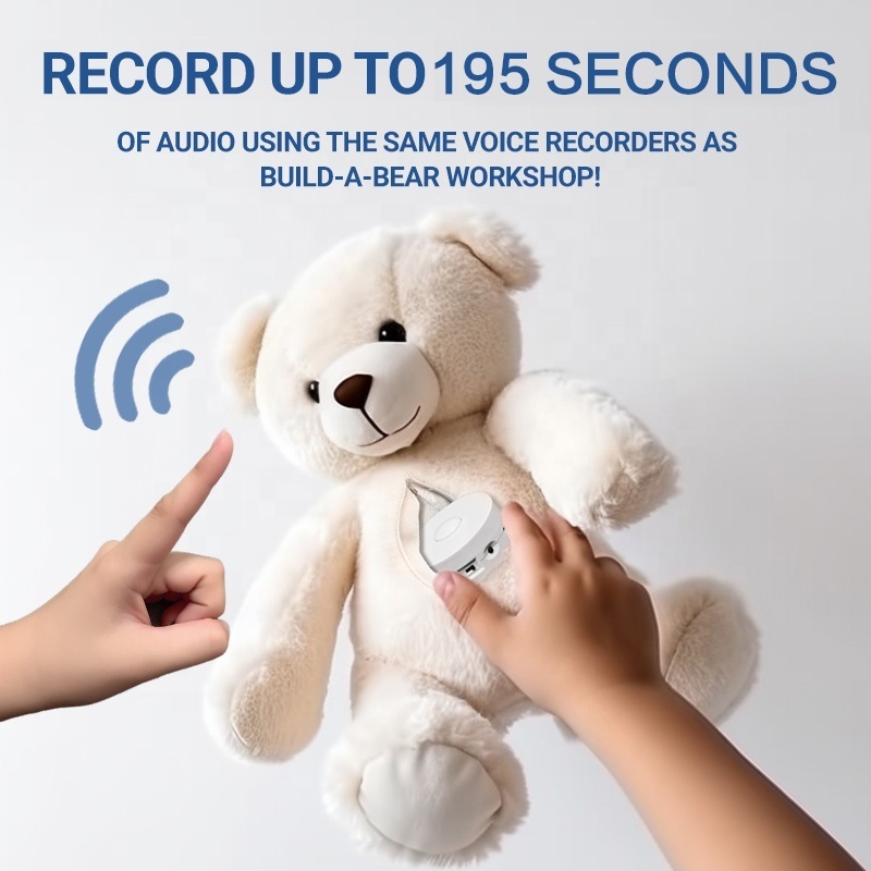 Mini Recordable Voice and Music Module Push Button Voice Recorder Device for Plush Toys and Dolls Speaker Genre Sound Box