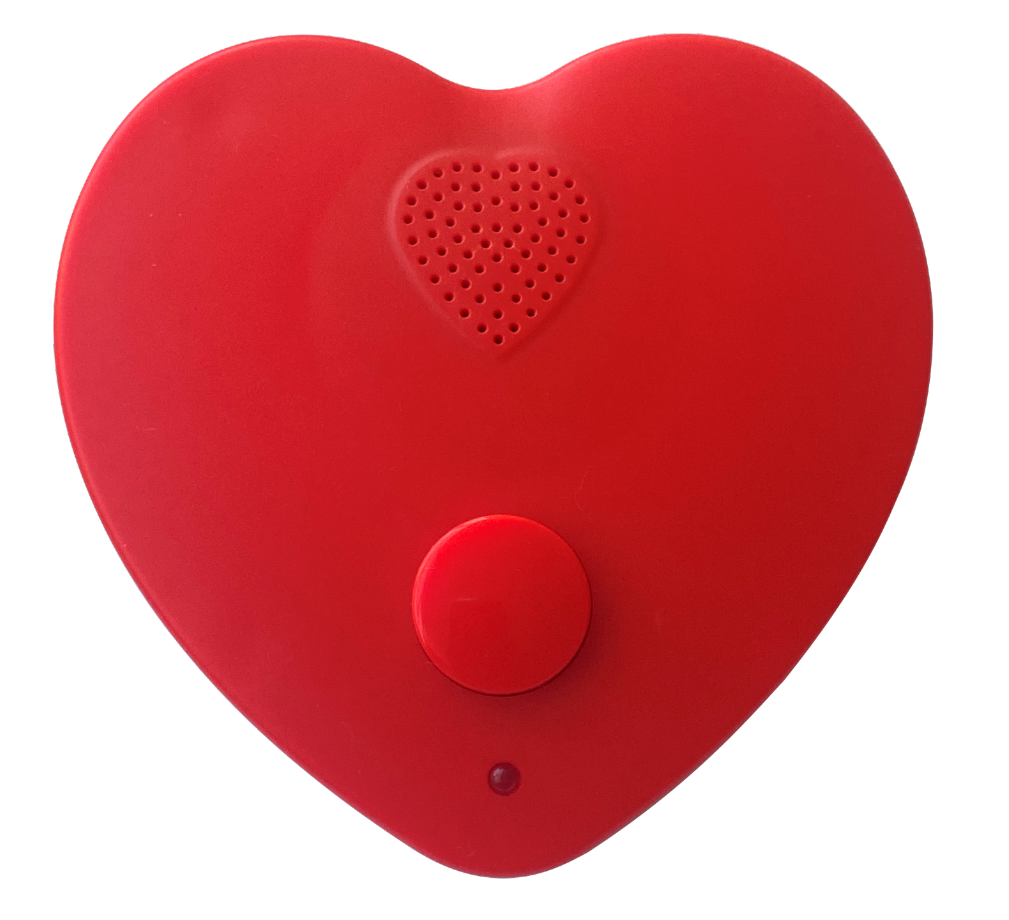 Customized Message Recordable Heart Shape Voice Recorder Plastic Sound Box Music Module for Plush Toys Stuffed Animals Pillows