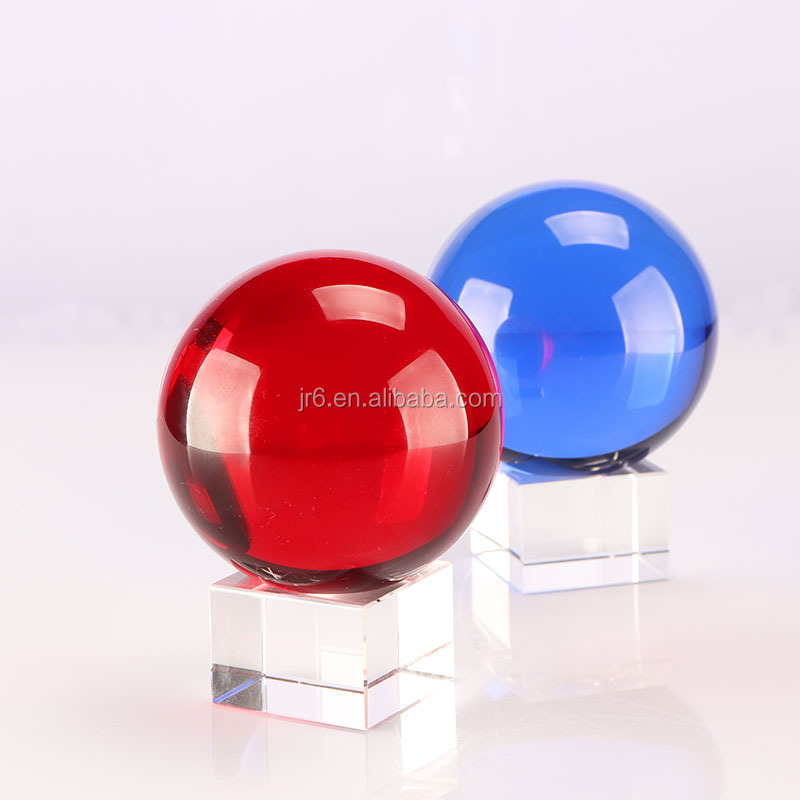 Colorful crystal glass ball crystal gifts glass ball solid glass balls blue