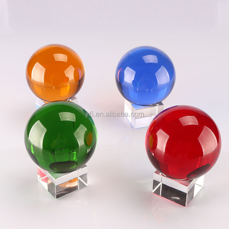 Colorful crystal glass ball crystal gifts glass ball solid glass balls blue