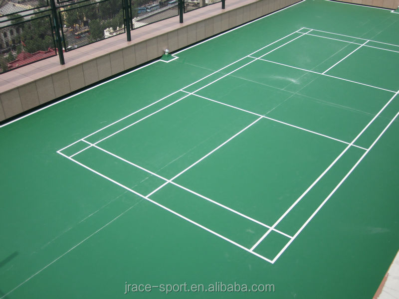 outdoor and indoor plastic rubber badminton court floor mat