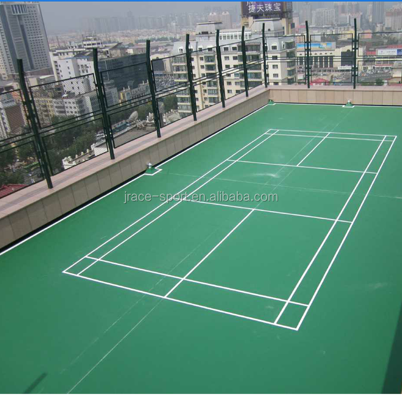 outdoor and indoor plastic rubber badminton court floor mat