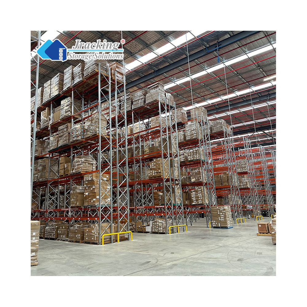 Jracking heavy storage logistics shelves Industrial storage shelves teardrop pallet shelves thickened steel