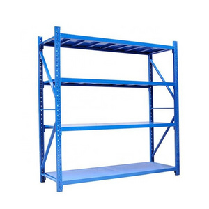 Export Hot Selling Light Duty Warehouse Storage Slotted Angle Iron Shelving Racks