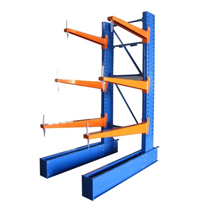 Steel Pipe Warehouse Storage Rack Q235B Steel Heavy Duty Cantilever Racking