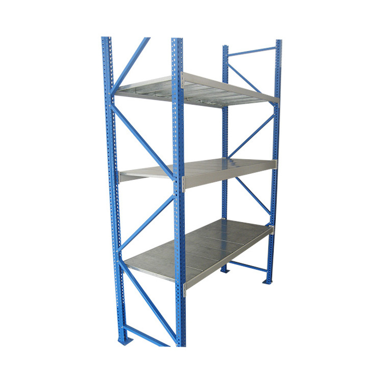 Export Hot Selling Light Duty Warehouse Storage Slotted Angle Iron Shelving Racks