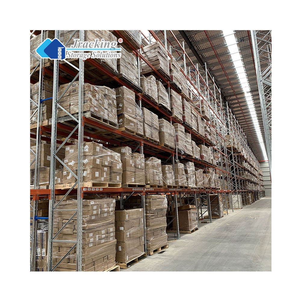 Jracking heavy storage logistics shelves Industrial storage shelves teardrop pallet shelves thickened steel