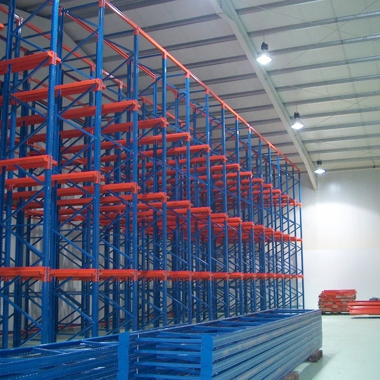 Heavy Duty High Density Storage Racking System FIFO Drive-in Pallet Rack