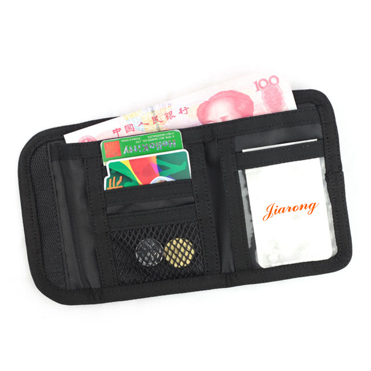 Customize Foldable Credit Card Holder High Quality Muti-function Polyester Minimalist Travel Wallet Pouch