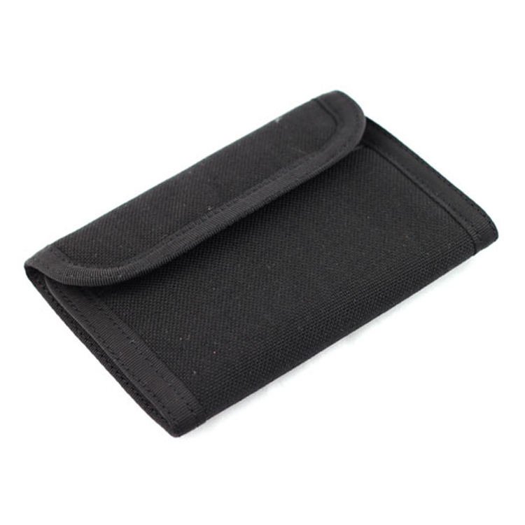 Customize Foldable Credit Card Holder High Quality Muti-function Polyester Minimalist Travel Wallet Pouch