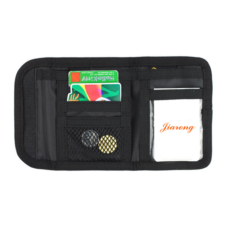 Customize Foldable Credit Card Holder High Quality Muti-function Polyester Minimalist Travel Wallet Pouch